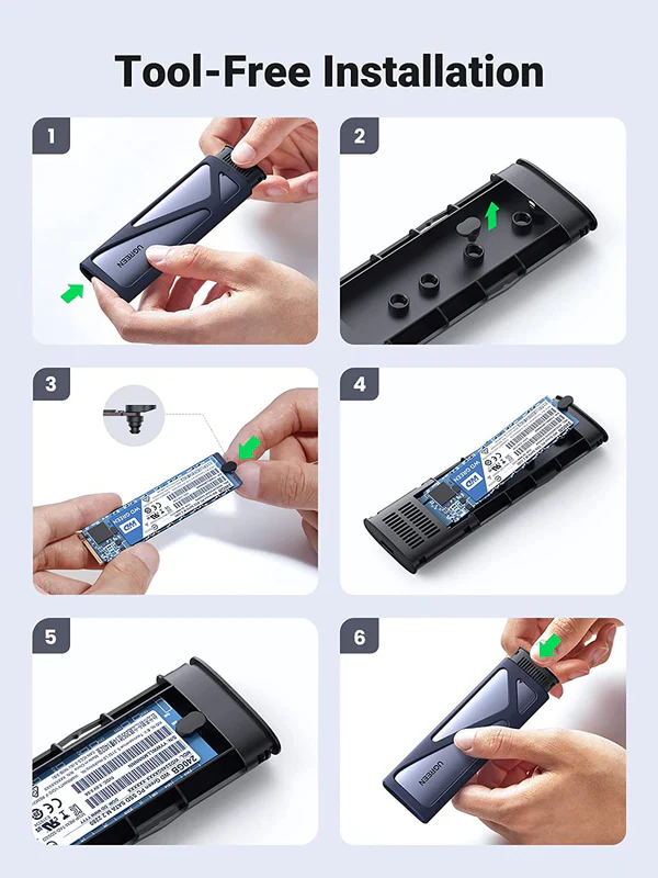 Ugreen USB-C 10Gbps to M.2 NVMe SSD Enclosure 8